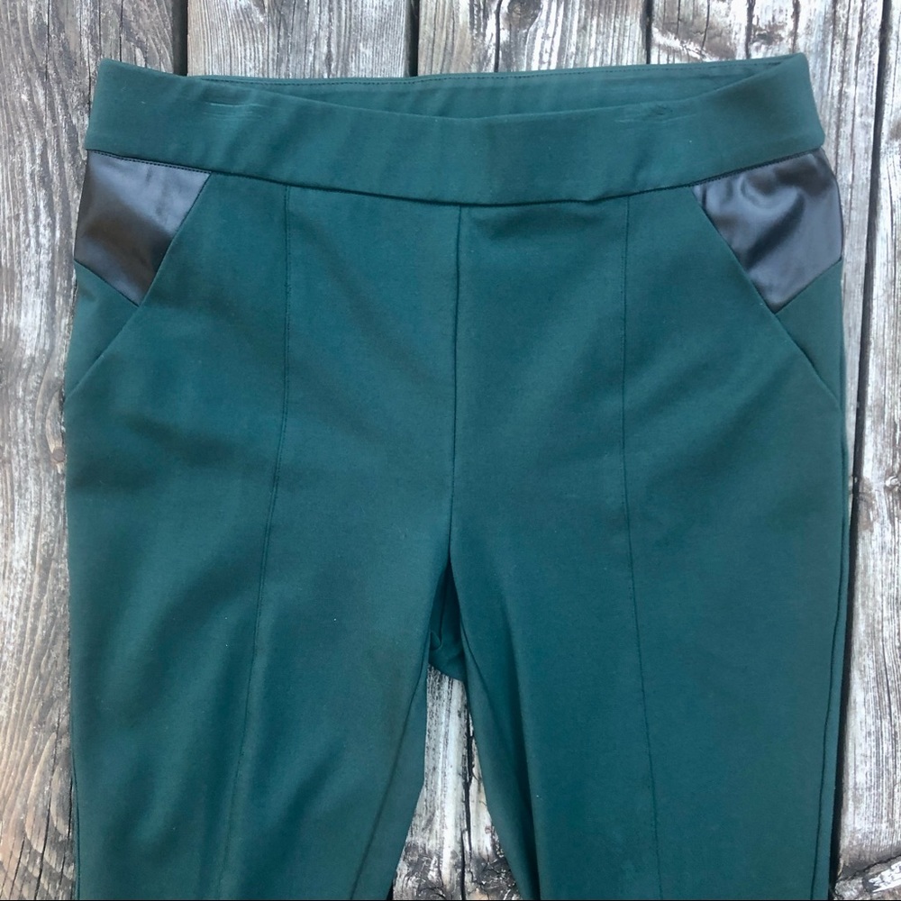 Michel Studio size 14 Dark Green Stretch Dress Pants - Picture 6 of 12